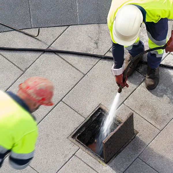 Illustration of Sewer and drainage cleaning for buildings