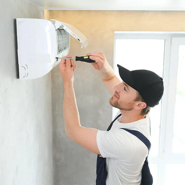 Illustration of Air conditioning cleaning for your home